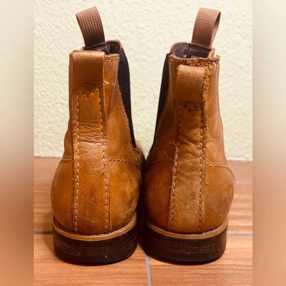 Timberland Men's Brown Lace Up Redwood Falls Chelsea Ankle Boot Size: 9.5